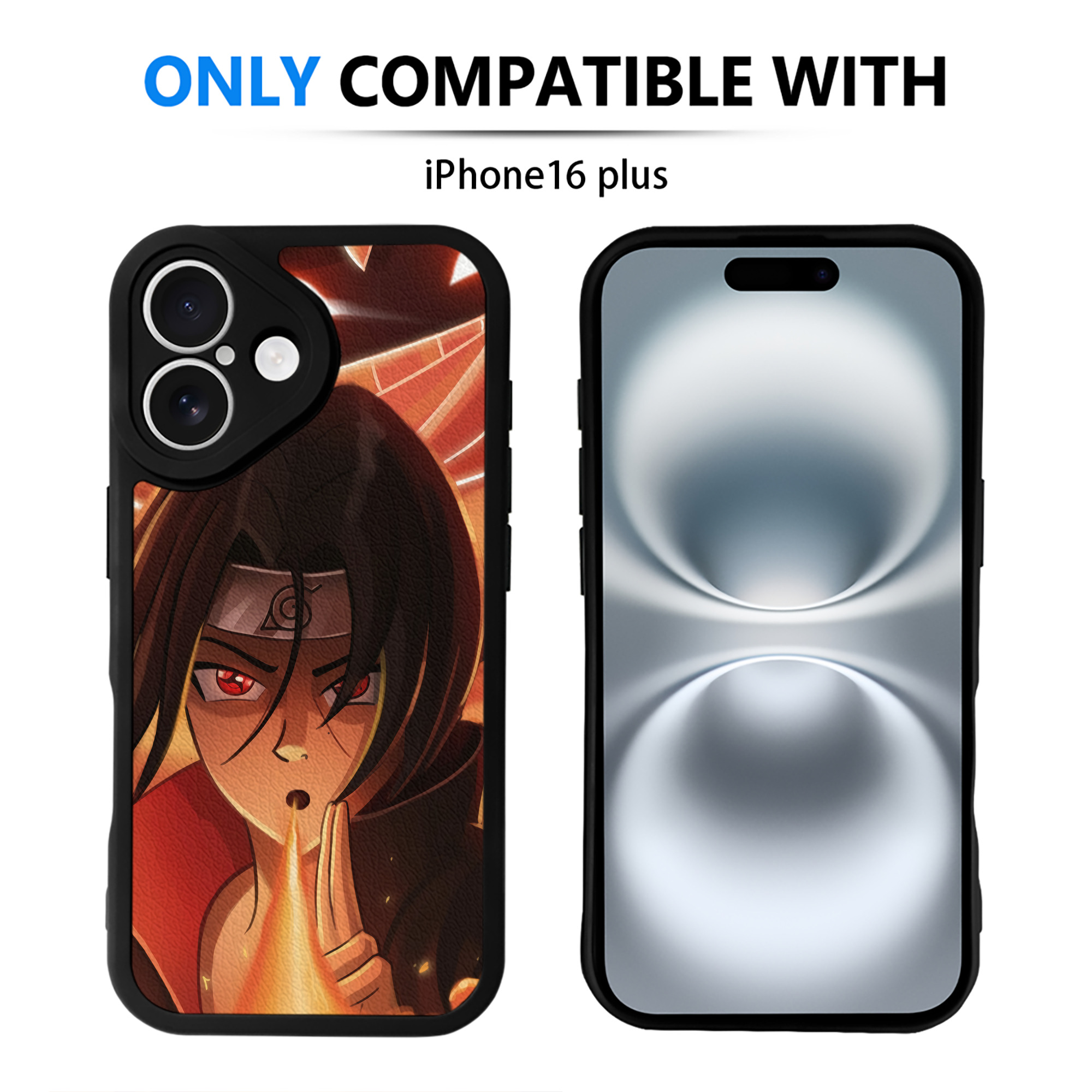 （画像用） NARUTO -ナルト- NARUTO -ナルト- 疾風伝 【iPhone 16シリーズ対応】シリコンスマホケース（レザー調） 材質：シリコン